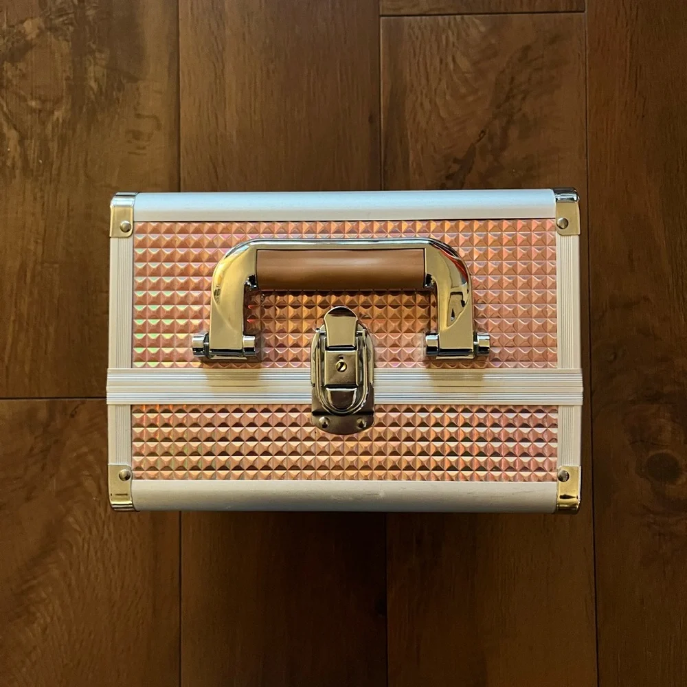 Holographic Pink Makeup Storage Case
